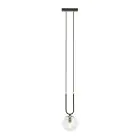 Emibig Pendel Lampe Glam Stål Sort | Egnet til 1x E14 - Max 10W