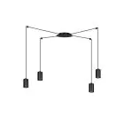 Emibig Pendel Lampe Traker Stål Sort | Egnet til 4x GU10 - Max 10W