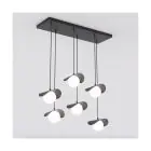 Emibig Pendel Lampe Ritual Stål Sort | Egnet til 6x G9 - Max 8W