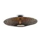 Good&Mojo Loftlampe Kalimantan Bambus Sort L | Egnet til 1x E27 
