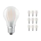 Fordelspakke 10x Ledvance Classic LED E27 Pære filament matt 4.8W 470lm - 827 ekstra varm hvid | dæmpbar - erstatter 40W