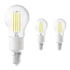 Fordelspakke 3x Calex Smart Tuya Wifi E14 Kugle 4.5W 450lm - 818-830 Justerbar Hvid | dæmpbar - erstatter 40W 