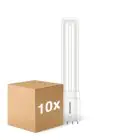 Fordelspakke 10x Philips Corepro PL-L LED 8W 960lm - 830 Varm Hvid | 4-Pinde - Erstatter 18W
