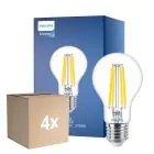 Fordelspakke 4x Philips MASTER Value LED Pære E27 Pære klar 11.2W 1521lm - 927 ekstra varm hvid | bedste farvegengivelse - dæmpbar - erstatter 100W
