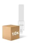 Fordelspakke 10x Noxion Lucent PL-S LED 2.8W - 840 Kold Hvid | 2-Pinde - Erstatter 5W