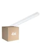 Fordelspakke 4x Philips LED Lysrender CoreLine BN126C 49W 6400lm - 840 Kold Hvid | 120cm - 1x Ledningsgennemføring