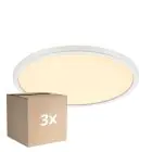 Fordelspakke 3x Nordlux LED skotlampe Oja 29 18W 827 1700lm Hvid IP20 | 3-Trin dæmpbar - ekstra varm hvid