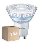 Fordelspakke 10x Philips MASTER Value LED Spot GU10 PAR16 5.5W 575lm 36D - 930 Varm Hvid | Bedste Farvegengivelse - Dæmpbar - Erstatter 80W