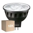 Fordelspakke 10x Philips Master LED Spot GU5.3 MR16 6.7W 440lm 24D - 930 varm hvid | bedste farvegengivelse - dæmpbar - erstatter 35W