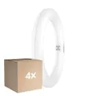 Fordelspakke 4x Osram LED Lysrør T9 Rundt (EM/Mains) 11W 1320lm - 840 Kold Hvid | Erstatter 22W