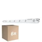 Fordelspakke 6x Ledvance LED Vandtæt Lysrender Fugttæt Value 25W 3000lm - 840 Kold Hvid | 150cm