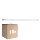 Fordelspakke 10x Sylvania ToLEDo Superia LED Lysrør T8 (EM/Mains) Ultra Efficiency 16.8W 3100lm - 840 Kold Hvid | 120cm - Erstatter 36W
