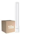 Fordelspakke 10x Noxion Lucent PL-L LED 11.9W 1500lm - 840 Kold Hvid | 4-Pinde - Erstatter 24W