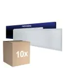 Fordelspakke 10x Noxion LED Panel Delta Value V5 28W 3920lm - 830-840 CCT | 120x30cm - UGR