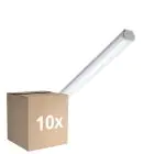 Fordelspakke 10x Philips LED Vandtæt Lysrender WT060C 28W 3400lm - 840 Kold Hvid | 150cm - 1x Ledningsgennemføring