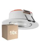 Fordelspakke 10x Ledvance Spot Combo Fire Rated FIX Hvid 5W 560lm 60D - 840 Kold Hvid | Udsnit 70 - IP65 - Dæmpbar