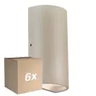 Fordelspakke 6x Nordlux Rold Vægbelysning Metal Brun Up & Down 10.5W 350lm - 830 Varm Hvid