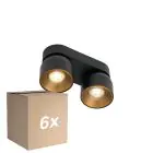 Fordelspakke 6x Nordlux Pitcher Spot Metal Sort | Egnet til 2x GU10