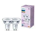 Fordelspakke 2x Philips LED Spot GU10 PAR16 5W 355lm 36D - 827 Ekstra Varm Hvid