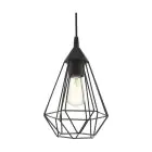 Eglo Pendel Lampe Tarbes Sort | IP20 - Egnet til 1x E27 