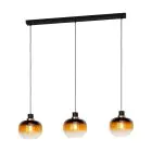 Eglo Pendel Lampe Oilella Stål Sort Guld | IP20 - Egnet til 3x E27 