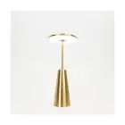 Eglo Bordlampe Piccola Stål Guld 2W 270lm - 824-830-840 CCT | IP54 - Touch Dæmpbar - USB-C