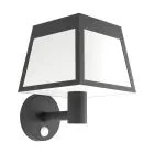 Eglo Vægbelysning Altilia Solar Sort 7W 800lm - 830 Varm Hvid | IP65 - Bevægelsessensor