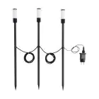 Fordelspakke 3x Eglo Jordspyd Lys Zancaro 1 Aluminium Sort 1W 130lm - 830 Varm Hvid | IP44