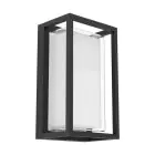 Eglo Vægbelysning Genovese Aluminium Sort 10W 1050lm - 865 Dagslys | IP65